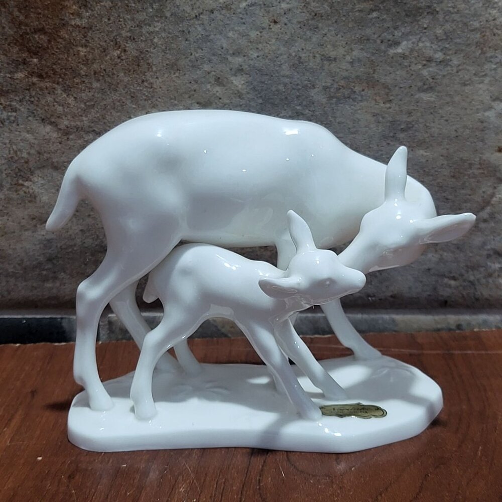 Noritake Deer and Fawn Bone China Figurine Mothers Day 1974